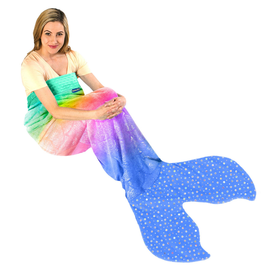 Blankie Tails - Manta de cola de sirena de doble cara para adultos, ideal  para regalos, fiestas y uso diario, cola de sirena de vestir, tallas
