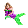 Blankie Tails Dolls and Kids Purple Mermaid Tail Blanket