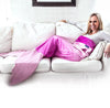 Blankie Tails Adult Pink Ombre Mermaid Blanket